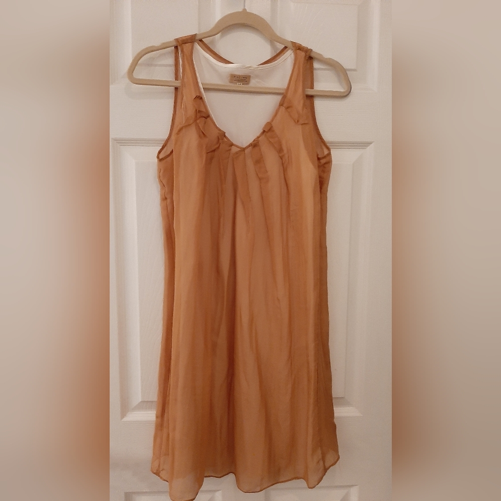 PIKO 1988 silk cocktail dress - medium - gold